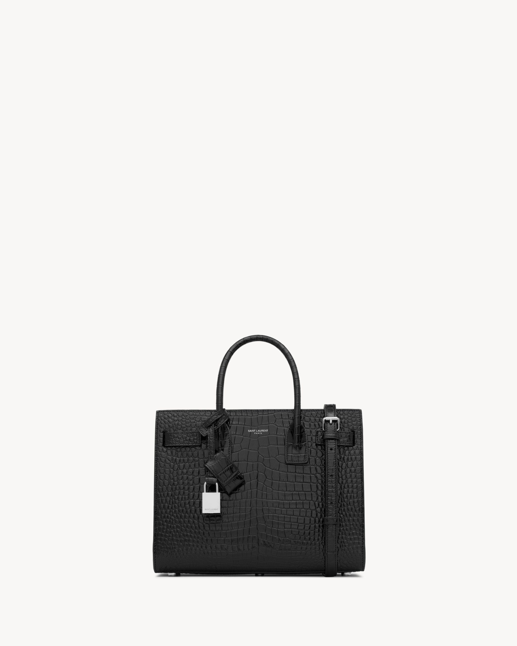 YSL SAC DE JOUR IN CROCODILE-EMBOSSED LEATHER – baby - Image 1